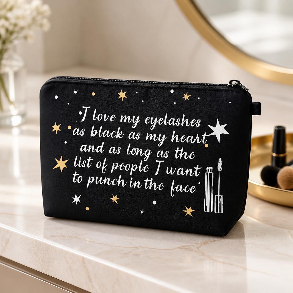 Cosmetic Pouch for Women Travel Zipper Organizer