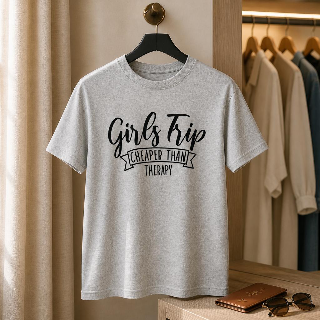 T-shirt Girls Trip Cheaper Than Therapy - M