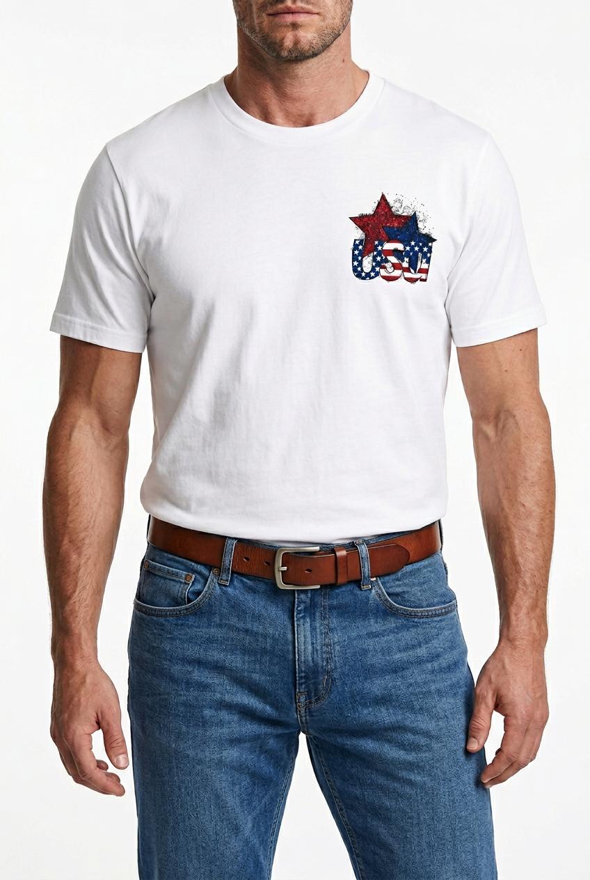 Patriotic USA Home of the Brave T-shirt