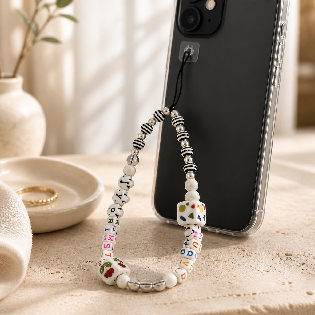 Cherry Cube Phone Charm