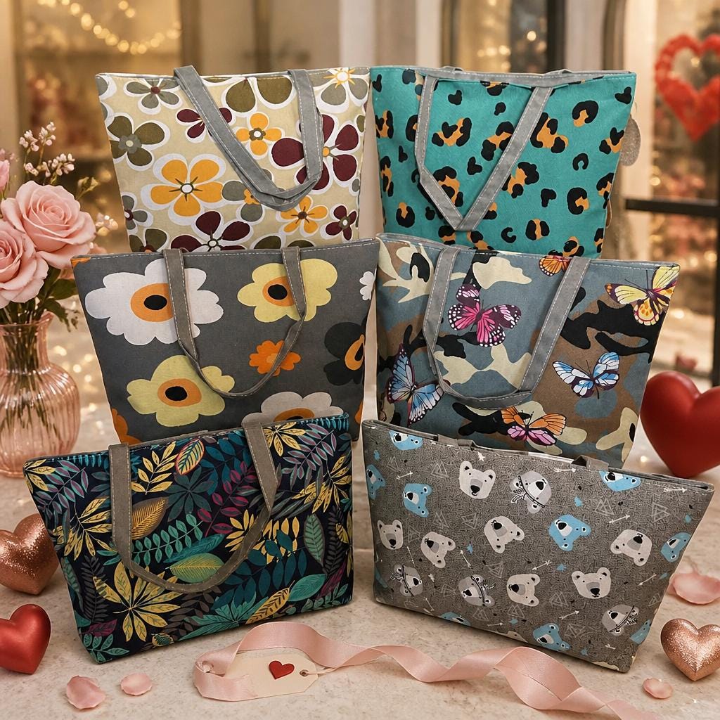 Colorful Canvas Tote Shoulder Bags