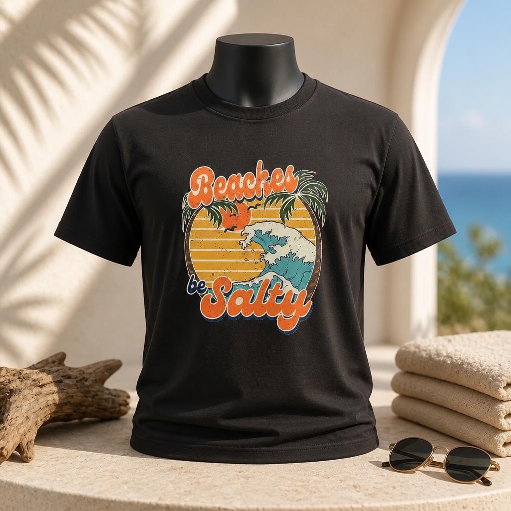 Summer T-shirt Beaches Be Salty