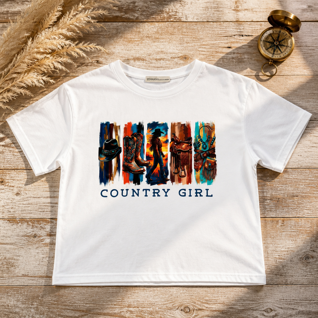 Country Girl Western Vibe Graphic T-Shirt