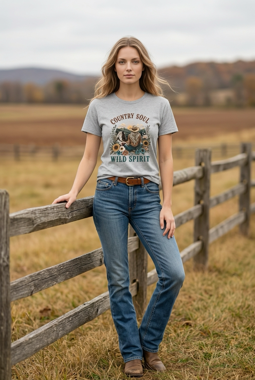 Country Soul Wild Spirit Graphic Tee