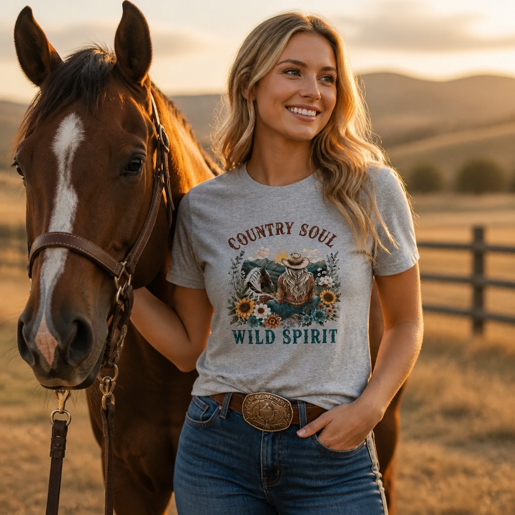 Country Soul Wild Spirit Graphic Tee