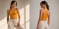 Racerback Cotton Crop Top