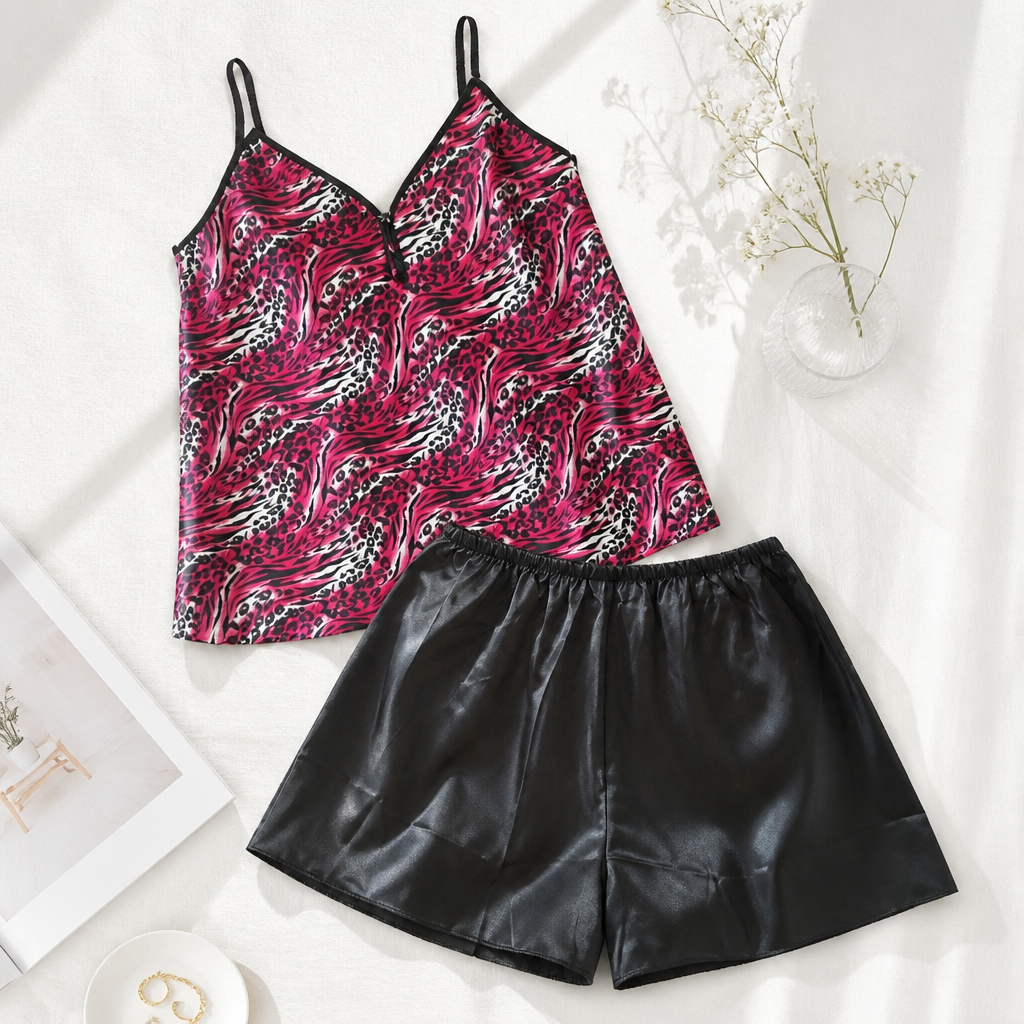 Midnight Blossom Cami & Shorts Set