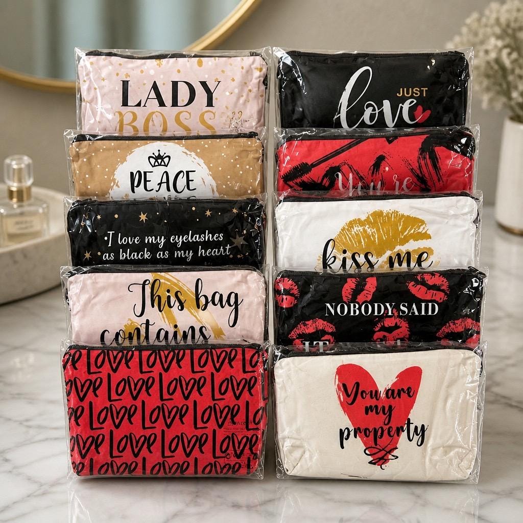 Cosmetic Pouch for Women Travel Zipper Organizer