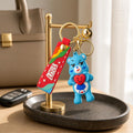 Cartoon Bear Keychain with Love Wristband and Bell – Bag Charm