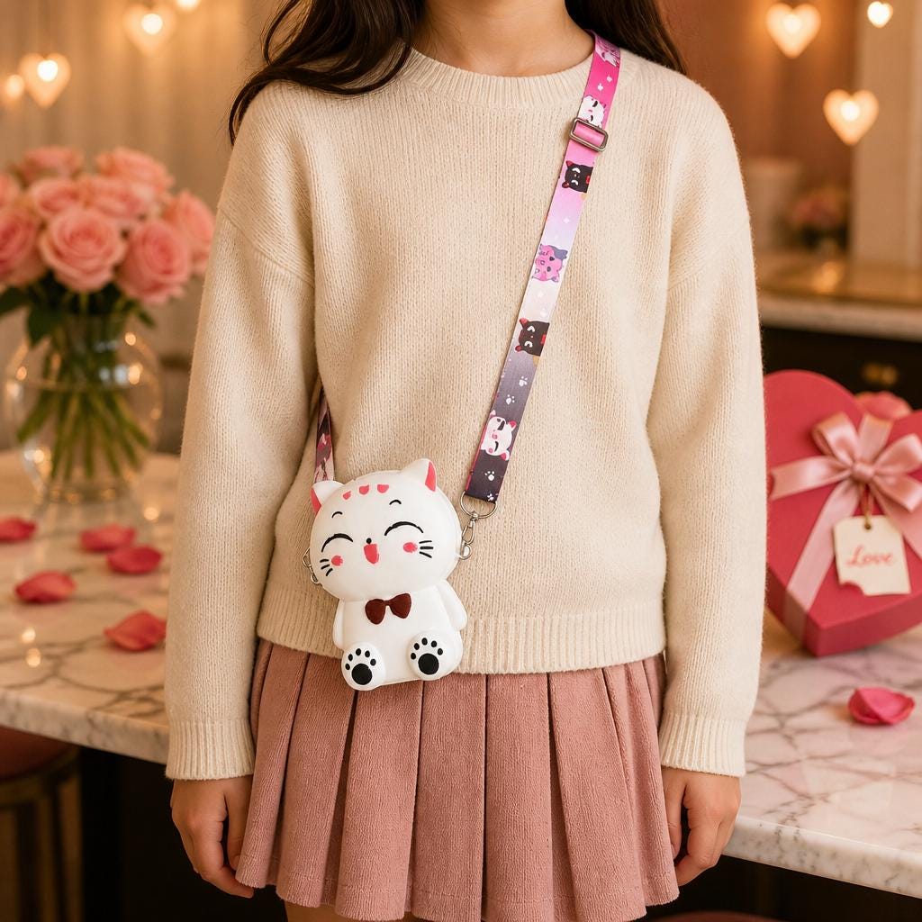 Kids Mini Cat Crossbody Bag