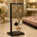 Bow Checker Heart Flower Bag Charm