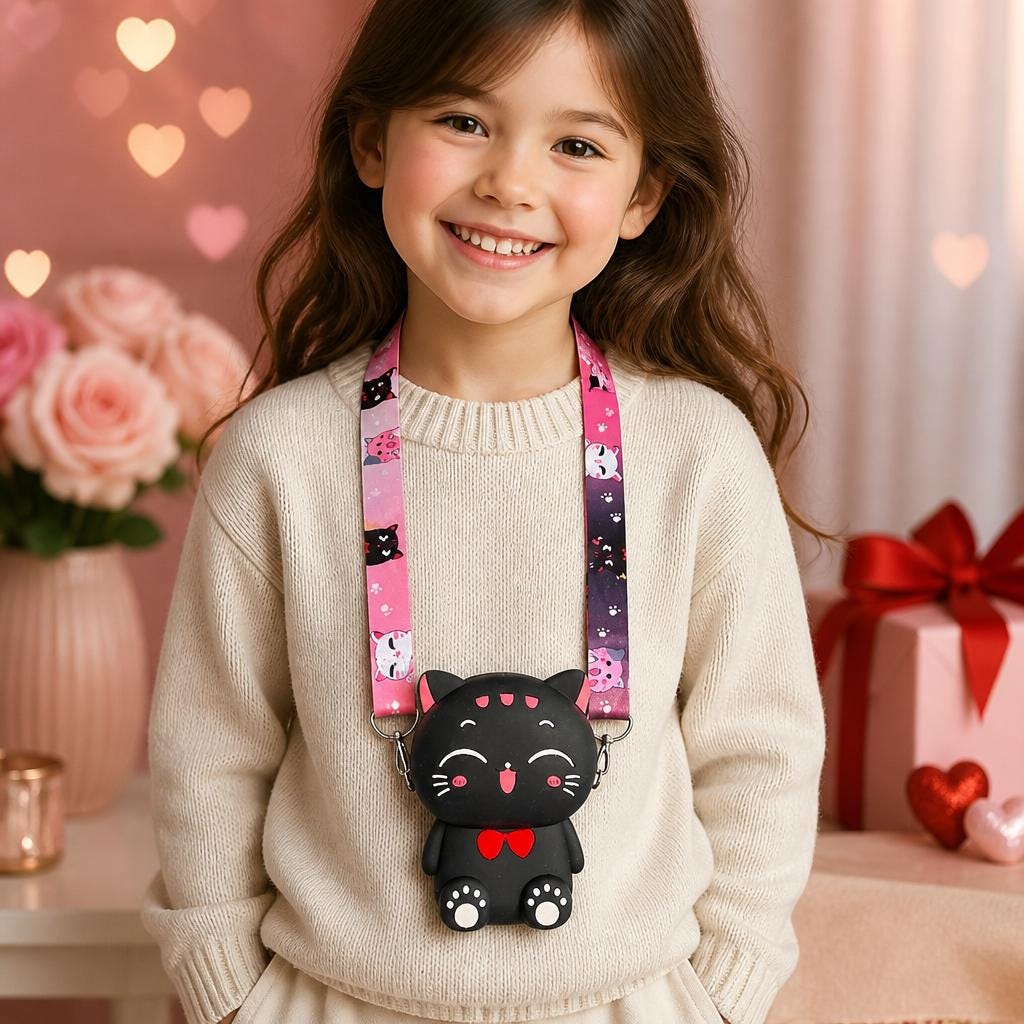 Kids Mini Cat Crossbody Bag