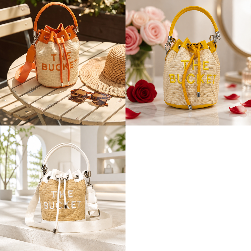 Mini Drawstring Bucket Bag | Lightweight Shoulder Cinch Pouch