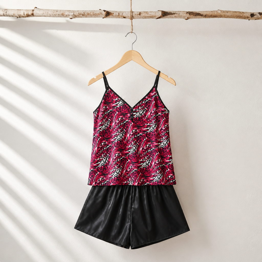 Midnight Blossom Cami & Shorts Set