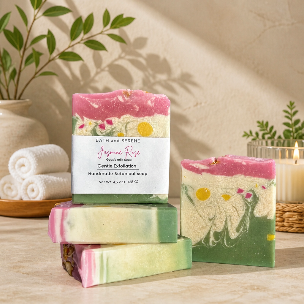 Jasmine Rose Handcrafted Soap Bar 4.5 oz