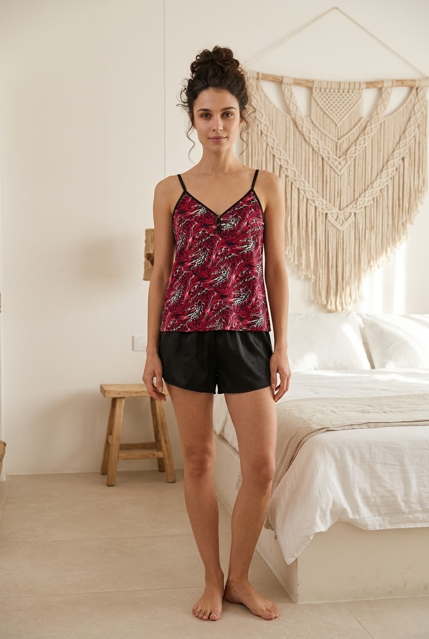 Midnight Blossom Cami & Shorts Set