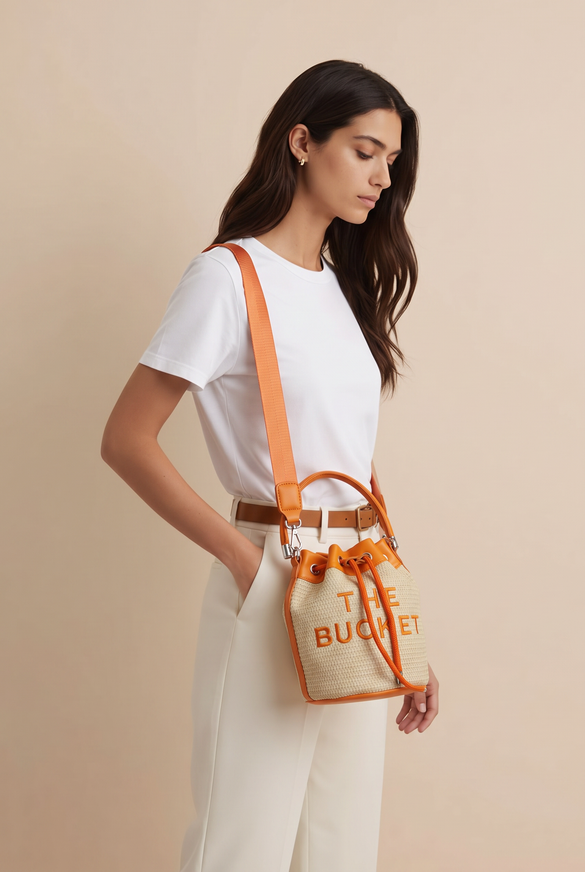 Mini Drawstring Bucket Bag | Lightweight Shoulder Cinch Pouch
