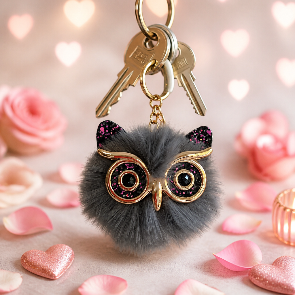 Cute Owl Keychain